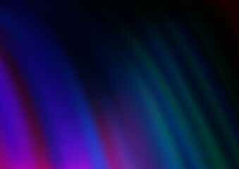 Obraz premium Dark Multicolor, Rainbow vector background with bubble shapes.