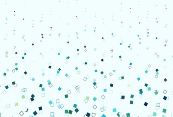 Light Blue, Yellow vector layout with rectangles, squares.