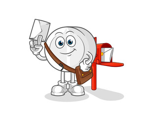 medicine postman vector. cartoon character
