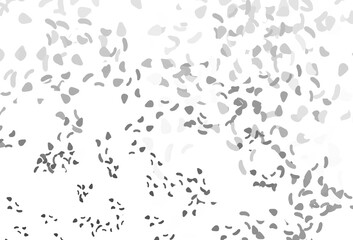 Light silver, gray vector texture with random forms.