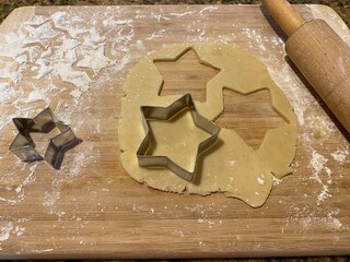 cut out cookie stars