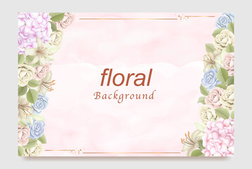 Welcome floral background