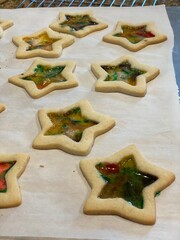 christmas cookies on the table
