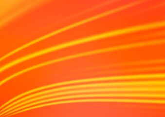 Light Orange vector blurred shine abstract template.