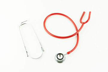stethoscope on white background, health care concept