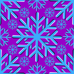 Wrapping paper with snowflakes. Spin illusion. Seamless pattern. 