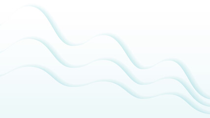White Abstract Paper Cut Background Vector Shadows Objects Modern Design