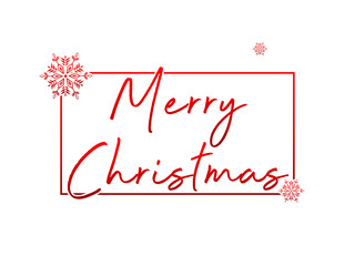 3D render - Red text Marry Christmas and Happy New Year,  Christmas background, Winter landscape, holiday Christmas new year concept.