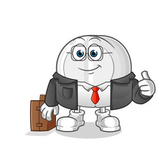 medicine office worker mascot. cartoon vector