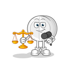 medicine lawyer cartoon. cartoon mascot vector