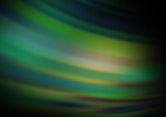 Dark Green vector blurred bright pattern.