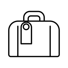 Luggage icon. Tourism vacation symbol. Travel stock illustration. isolated on white background. Vector eps10
