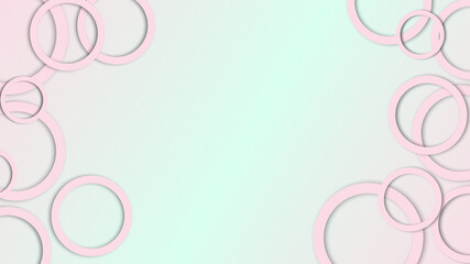 Abstract Background for Banners with Pink Rings