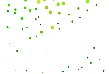 Light Green vector cover with spots.