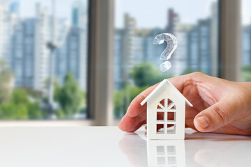 Real estate questions answers concept.