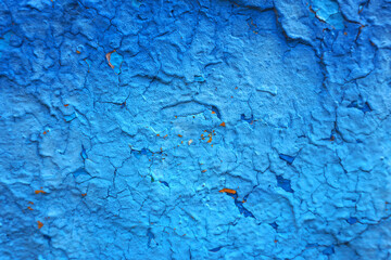 Old blue wall.