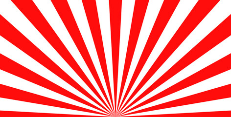 Fototapeta premium 放射状の線、赤白