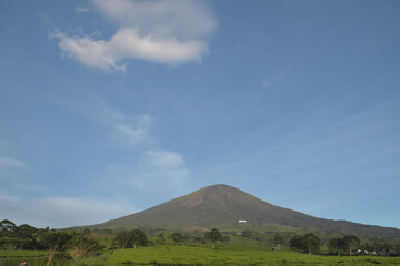 clouds over the mountains