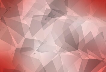 Light Red vector background with abstract polygonals.