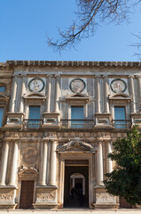 Fototapeta premium Facade of the Palace of Charles V, Granada (Spain).