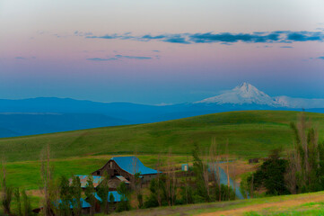 Blue Hour at Columbia Hills Natural Area Preserve and State Park in Washington State
