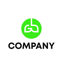 GB logo design - obrazy, fototapety, plakaty