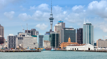 Skyline of Auckland, North Island, New Zealand