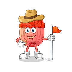 bulgogi scout vector. cartoon character