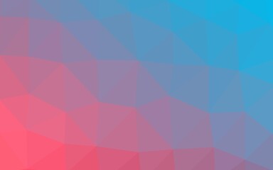Obraz premium Light Blue, Red vector polygon abstract backdrop.