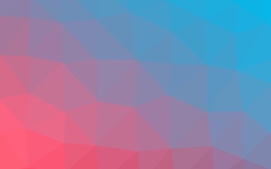 Light Blue, Red vector polygon abstract backdrop.