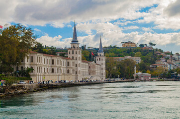 Fototapeta na wymiar View of Istanbul from the Bosphorus Bay