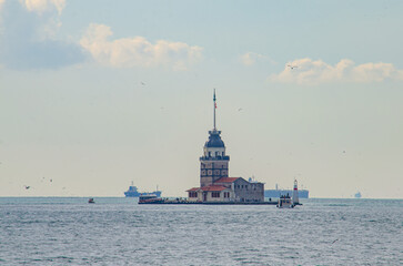 View of the Leandro Tower in Istanbul