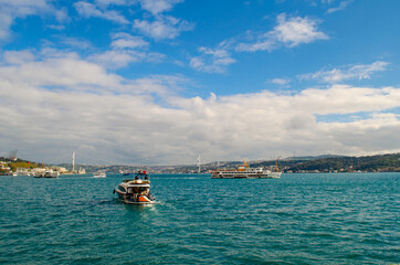 View of the Bosphorus in Istanbul