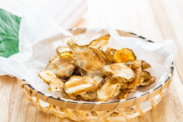 油で揚げない菊芋チップス