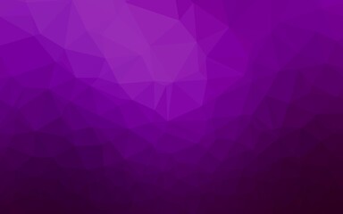 Dark Purple vector low poly cover.
