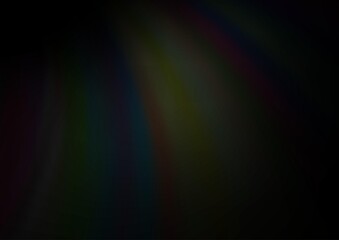 Dark Silver, Gray vector background with bent lines.