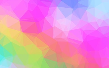 Light Multicolor, Rainbow vector abstract polygonal cover.
