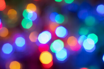 Obraz premium Background from New Year's lights. Bright lights.