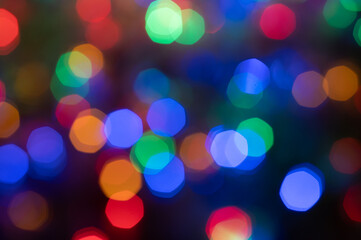 Abstract background from lights. Bright lights.
