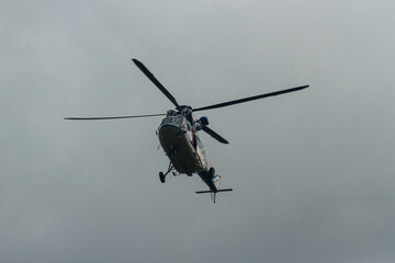 helicopter in flight
