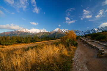 Naklejka na ściany i meble Tatras mountains landscape