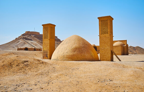 Ancient Ice Chamber In Zoroastrian Burial Site, Yazd, Iran