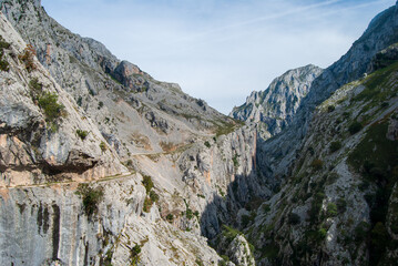 Elevation gain at the beginning of the cares route