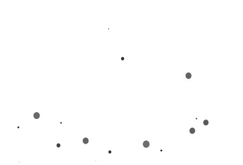 Light Silver, Gray vector cover with spots.