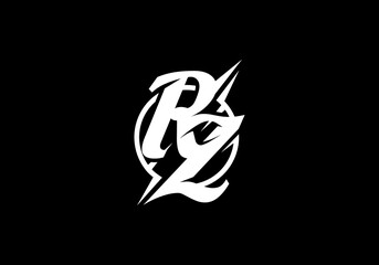 Letter RZ Monogram Logo