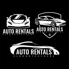 car rental speed logo vector