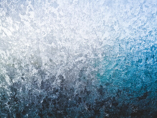 Frosty Car Window In a Cold Morning