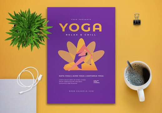 Yoga Class Flyer Layout