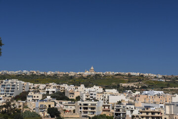 Panorama of the island of Gozo, Malta