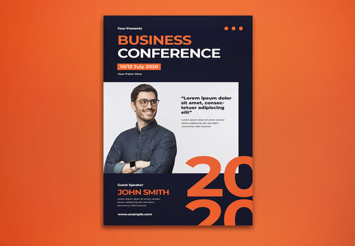 Business Conference Flyer Layout
